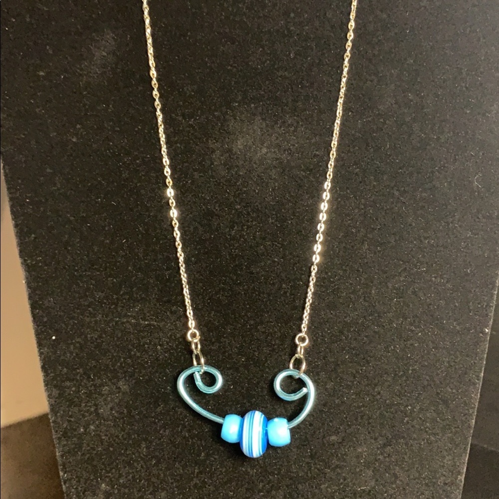 Blue Fancy Fidget necklace